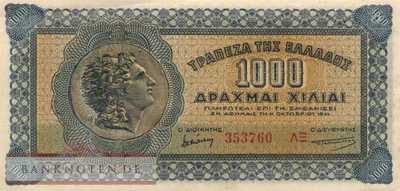 Greece - 1.000  Drachmai (#117b-1_VF)