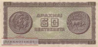 Griechenland - 50  Drachmai (#121a-1_XF)