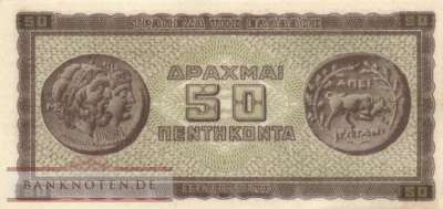 Greece - 50  Drachmai (#121a_AU)