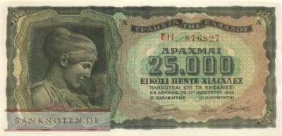 Griechenland - 25.000  Drachmai (#123a-2_UNC)