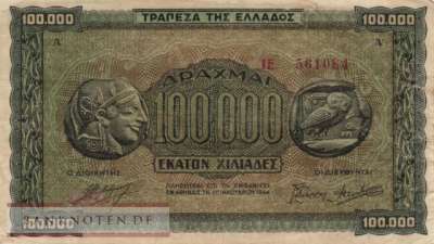 Griechenland - 100.000  Drachmai (#125a-2_VG)
