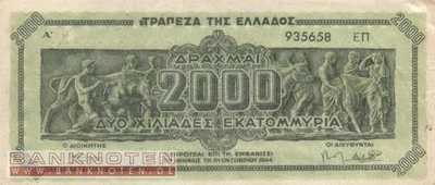 Greece - 2 Billion Drachmai (#133b_VF)