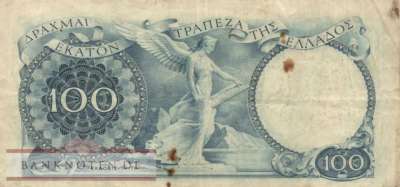 Greece - 100  Drachmai (#170a_F)
