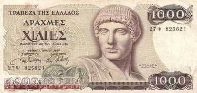 Griechenland - 1.000  Drachmai (#202a_F)