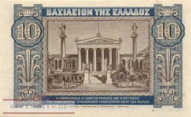 Griechenland - 10  Drachmai (#314_AU)