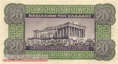 Greece - 20  Drachmai (#315_UNC)