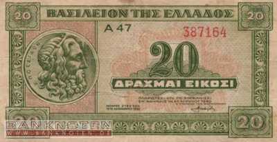 Griechenland - 20  Drachmai (#315_VF)