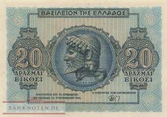 Griechenland - 20  Drachmai (#323_UNC)