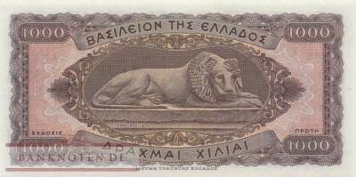 Griechenland - 1.000  Drachmai (#326a_UNC)