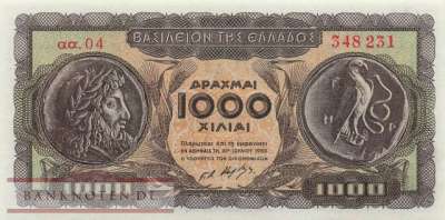 Griechenland - 1.000  Drachmai (#326a_UNC)