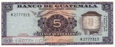 Guatemala - 5  Quetzales (#053f_AU)