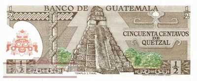 Guatemala - 1/2  Quetzal (#058c-82_UNC)