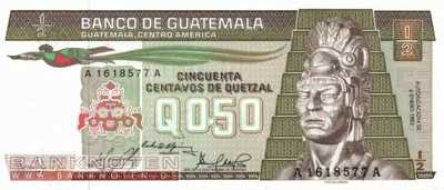 Guatemala - 1/2  Quetzal (#065-8301_UNC)