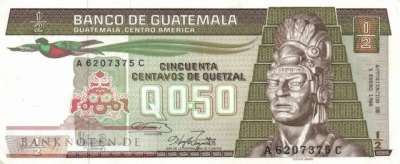 Guatemala - 1/2  Quetzal (#065-86_UNC)