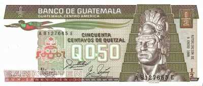 Guatemala - 1/2  Quetzal (#065-88_UNC)
