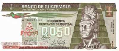 Guatemala - 1/2 Quetzal (#065-89_UNC)