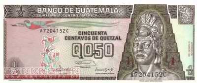 Guatemala - 1/2  Quetzal (#072b_UNC)