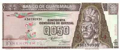 Guatemala - 1/2  Quetzal (#086b_UNC)