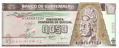 Guatemala - 1/2  Quetzal (#096a_UNC)
