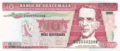 Guatemala - 10  Quetzales (#111a_UNC)