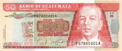 Guatemala - 50  Quetzales (#113a_UNC)