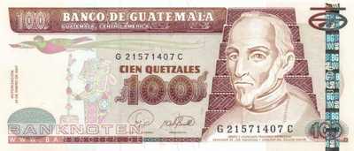 Guatemala - 100  Quetzales (#114b_UNC)