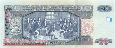 Guatemala - 20  Quetzales (#118_UNC)