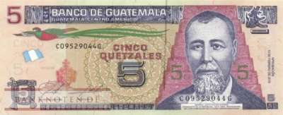 Guatemala - 5  Quetzales - paper (#122Ac_UNC)