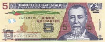 Guatemala - 5  Quetzales - Papier (#122Af_UNC)