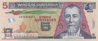 Guatemala - 5  Quetzales - paper (#122Ag_UNC)