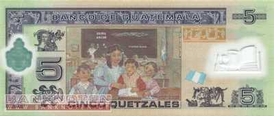 Guatemala - 5  Quetzales - plastic (#122a_UNC)