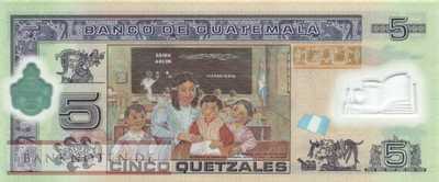 Guatemala - 5  Quetzales - polymer (#122b_UNC)