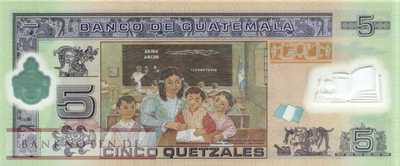 Guatemala - 5  Quetzales - polymer (#122d_UNC)