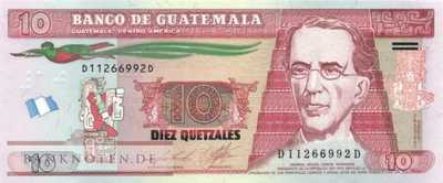 Guatemala - 10  Quetzales (#123Aa_UNC)