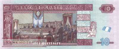 Guatemala - 10  Quetzales (#123Ab_UNC)