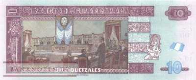 Guatemala - 10  Quetzales (#123Ae_UNC)