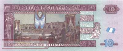 Guatemala - 10  Quetzales (#123Ag_UNC)