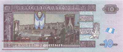 Guatemala - 10  Quetzales (#123Ak_UNC)