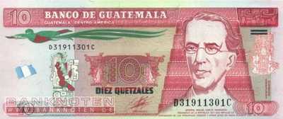 Guatemala - 10  Quetzales (#123a_UNC)