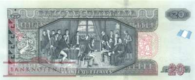 Guatemala - 20  Quetzales (#124h_UNC)