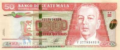 Guatemala - 50  Quetzales (#125a_UNC)