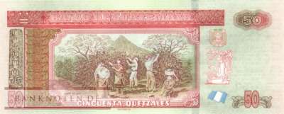 Guatemala - 50  Quetzales (#125d_UNC)
