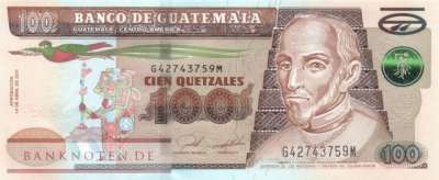 Guatemala - 100  Quetzales (#126m_UNC)