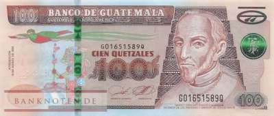 Guatemala - 100  Quetzales (#126o_UNC)