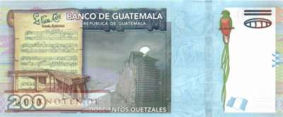 Guatemala - 200  Quetzales (#127_UNC)