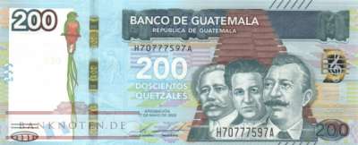 Guatemala - 200  Quetzales (#127_UNC)