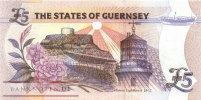 Guernsey - 5  Pounds (#056d_UNC)