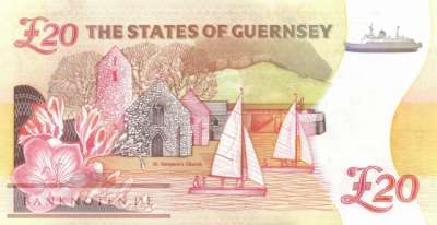 Guernsey - 20  Pounds (#058_A_UNC)