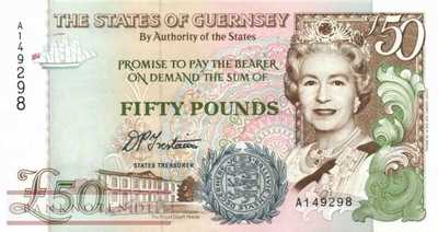 Guernsey - 50  Pounds (#059_UNC)