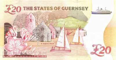 Guernsey - 20  Pounds - Diamond Jubilee (#061_UNC)